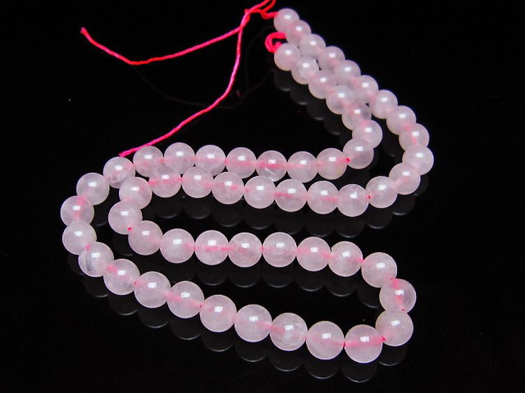ローズクォーツ 一連 7mm ビーズ [t374-2289] 2枚目
