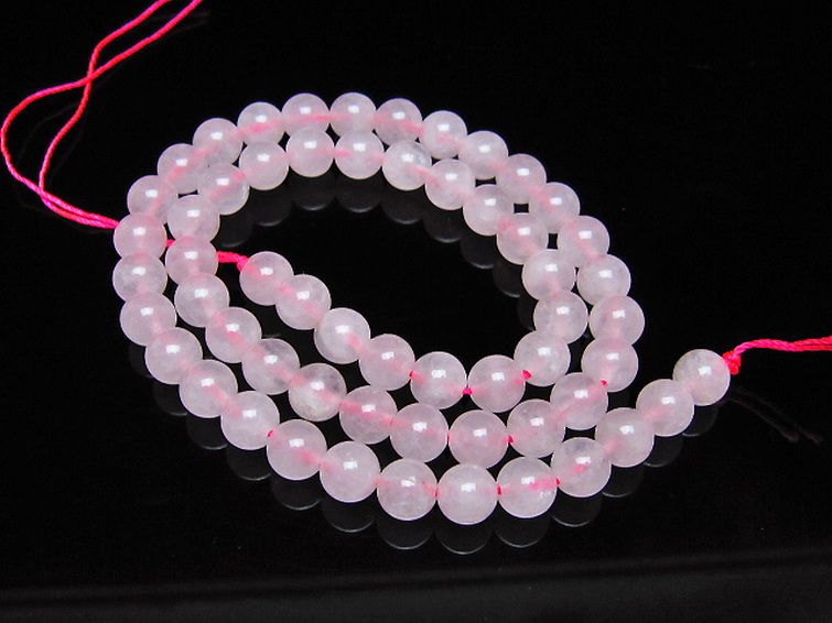 ローズクォーツ 一連 7mm ビーズ [t374-2292] 1枚目