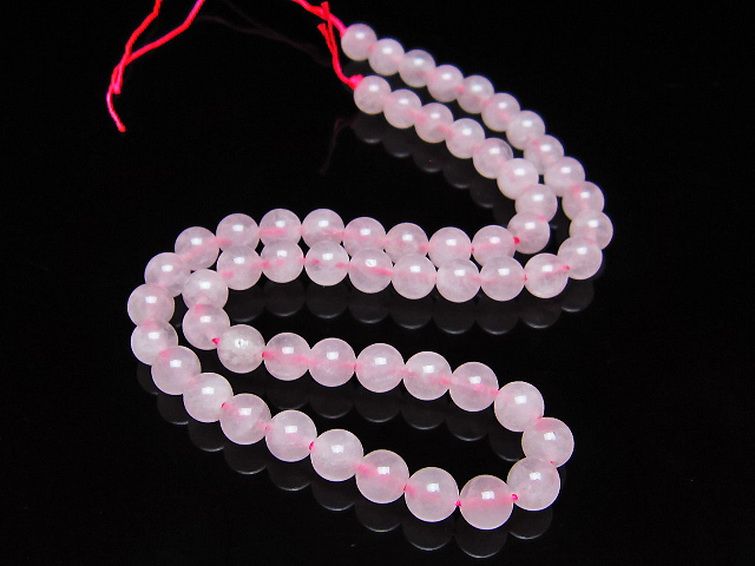 ローズクォーツ 一連 7mm ビーズ [t374-2292] 2枚目