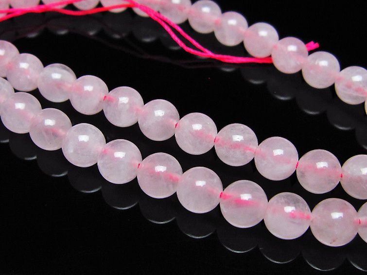 ローズクォーツ 一連 7mm ビーズ [t374-2292] 3枚目
