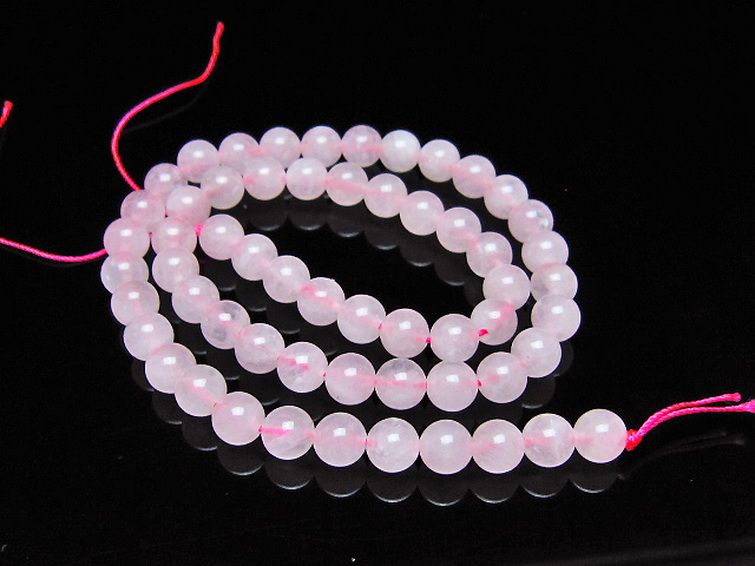 ローズクォーツ 一連 7mm ビーズ [t374-2322] 1枚目