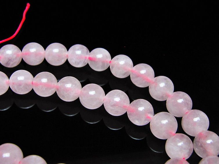ローズクォーツ 一連 7mm ビーズ [t374-2322] 3枚目