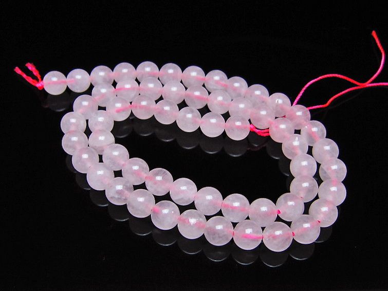 ローズクォーツ 一連 7mm ビーズ [t374-2333] 1枚目