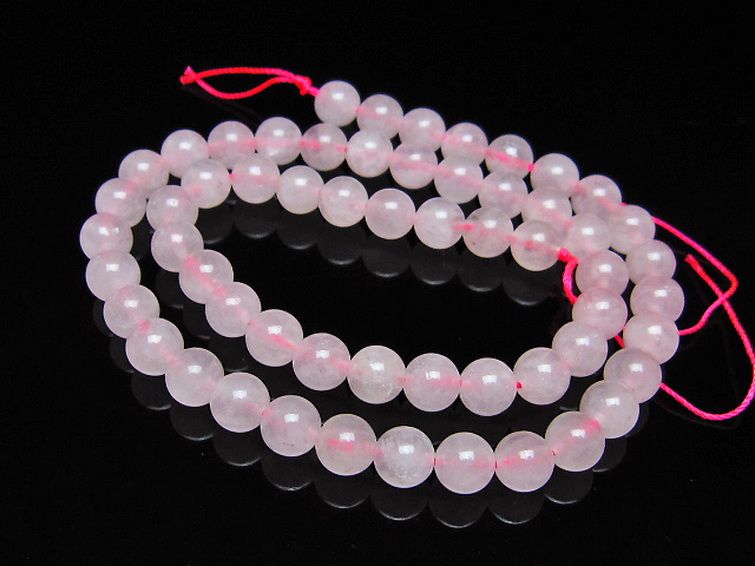 ローズクォーツ 一連 7mm ビーズ [t374-2340] 1枚目