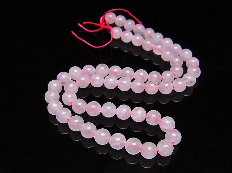 ローズクォーツ 一連 7mm ビーズ [t374-2340] 2枚目