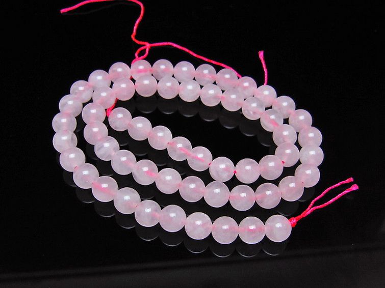 ローズクォーツ 一連 7mm ビーズ [t374-2345] 1枚目