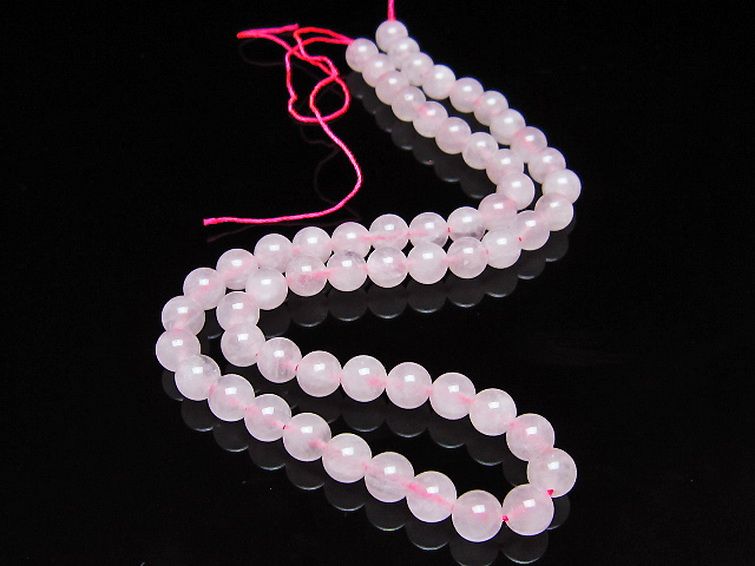 ローズクォーツ 一連 7mm ビーズ [t374-2345] 2枚目