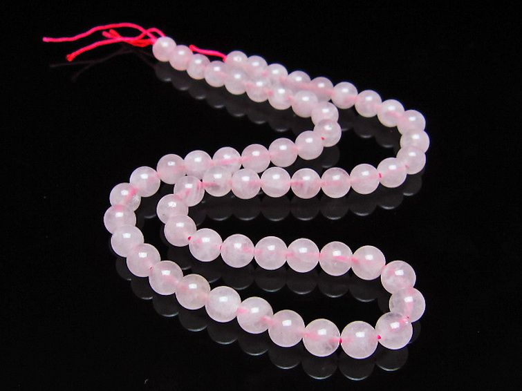 ローズクォーツ 一連 7mm ビーズ [t374-2346] 2枚目