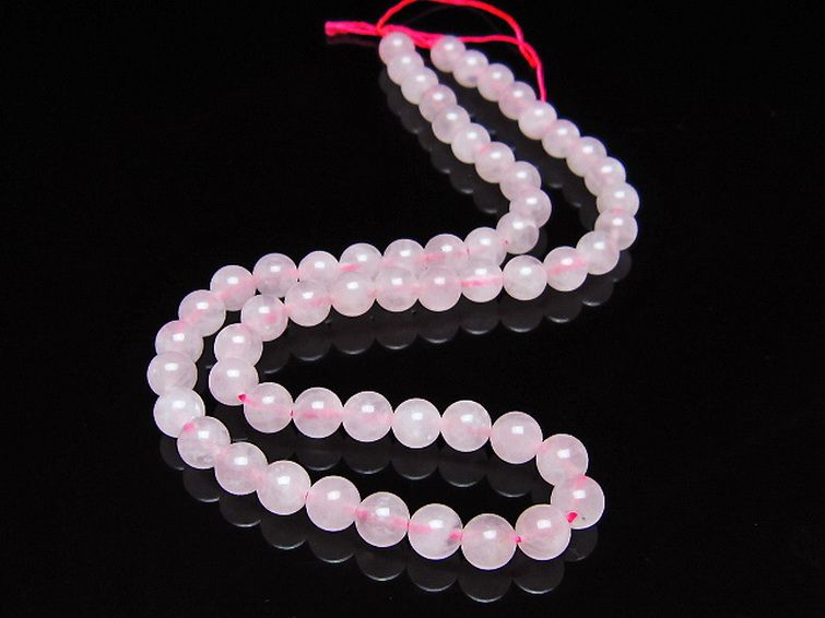 ローズクォーツ 一連 7mm ビーズ [t374-2351] 2枚目