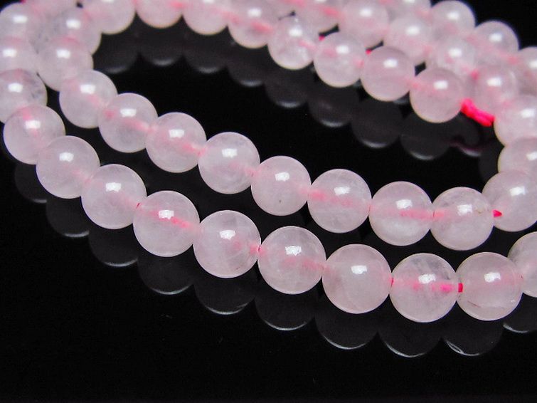 ローズクォーツ 一連 7mm ビーズ [t374-2351] 3枚目