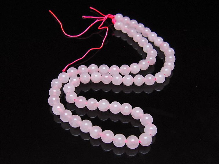 ローズクォーツ 一連 7mm ビーズ [t374-2369] 2枚目
