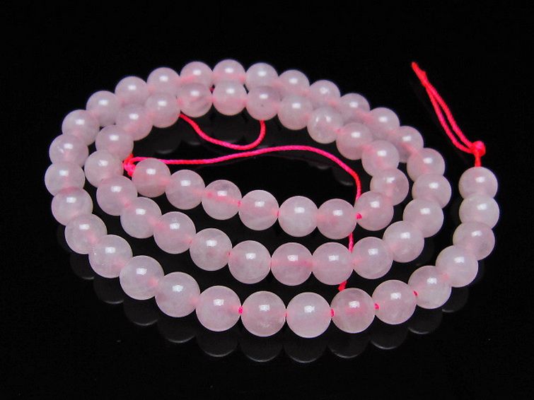 ローズクォーツ 一連 7mm ビーズ [t374-2381] 1枚目