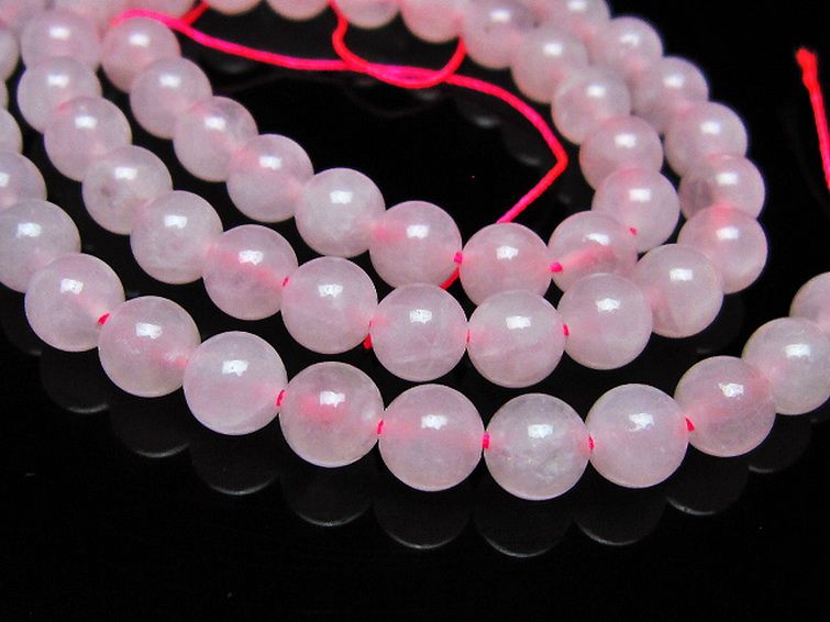 ローズクォーツ 一連 7mm ビーズ [t374-2381] 3枚目