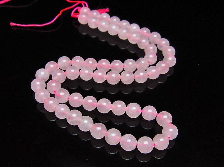 ローズクォーツ 一連 6mm ビーズ [t374-2391] 2枚目