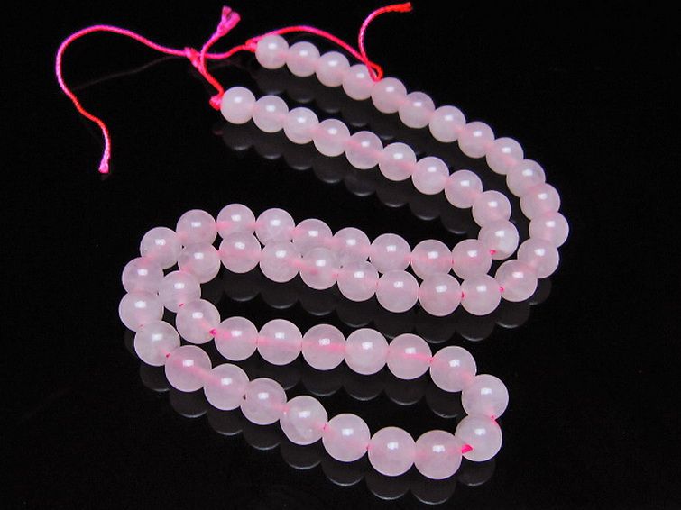 ローズクォーツ 一連 6mm ビーズ [t374-2398] 2枚目