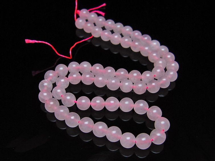 ローズクォーツ 一連 6mm ビーズ [t374-2404] 2枚目