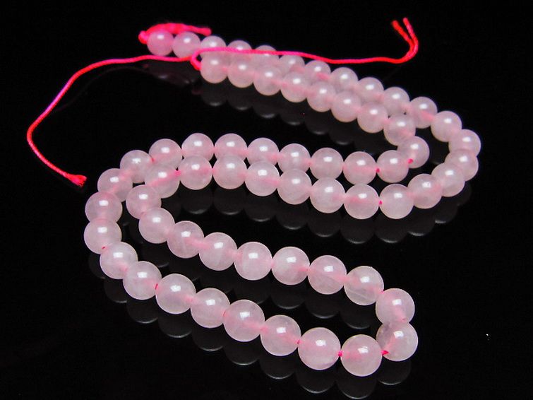 ローズクォーツ 一連 6mm ビーズ [t374-2408] 2枚目