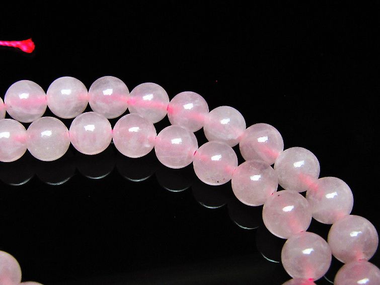 ローズクォーツ 一連 6mm ビーズ [t374-2408] 3枚目