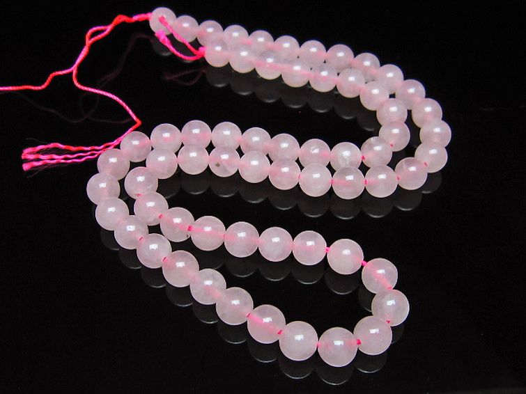 ローズクォーツ 一連 6mm ビーズ [t374-2413] 2枚目