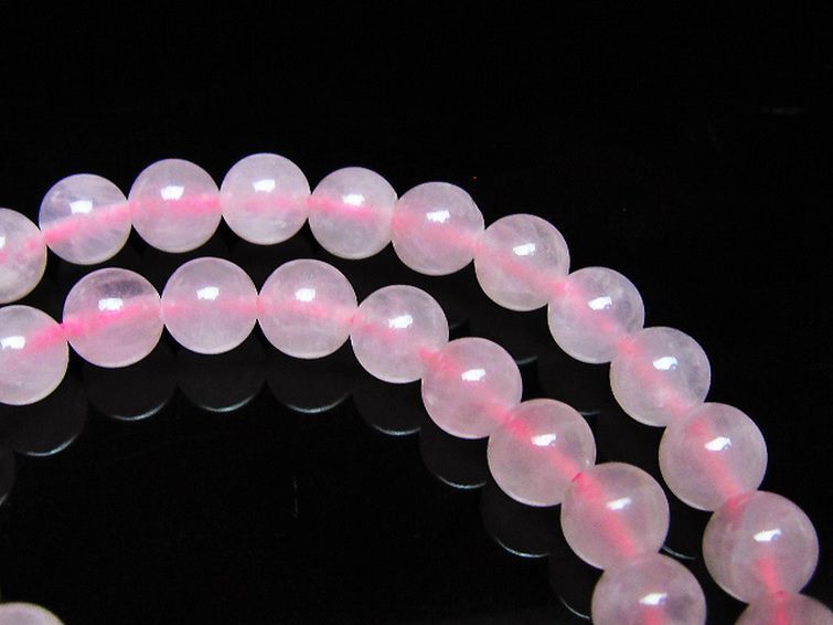 ローズクォーツ 一連 6mm ビーズ [t374-2421] 3枚目
