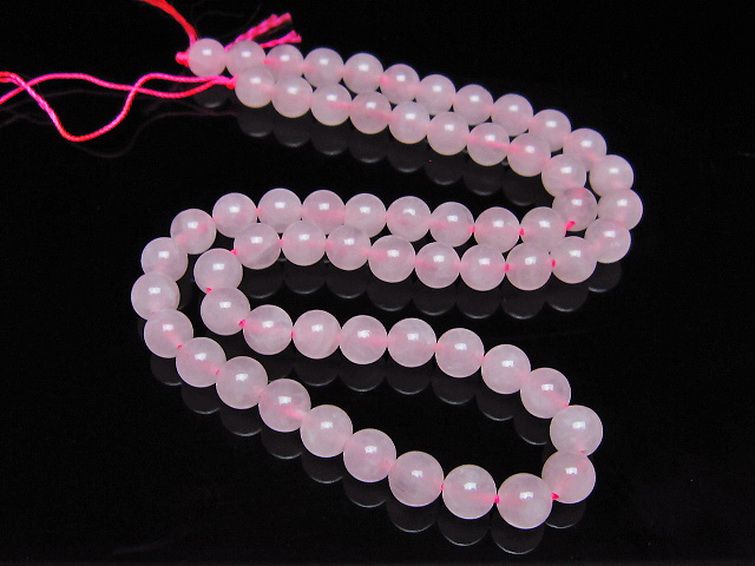 ローズクォーツ 一連 6mm ビーズ [t374-2426] 2枚目
