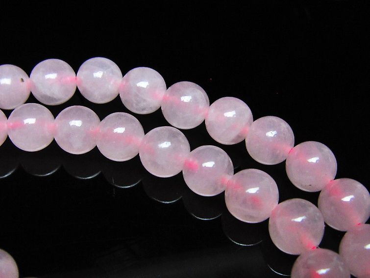 ローズクォーツ 一連 6mm ビーズ [t374-2426] 3枚目