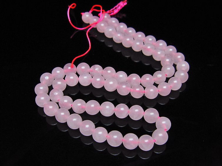 ローズクォーツ 一連 6mm ビーズ [t374-2428] 2枚目