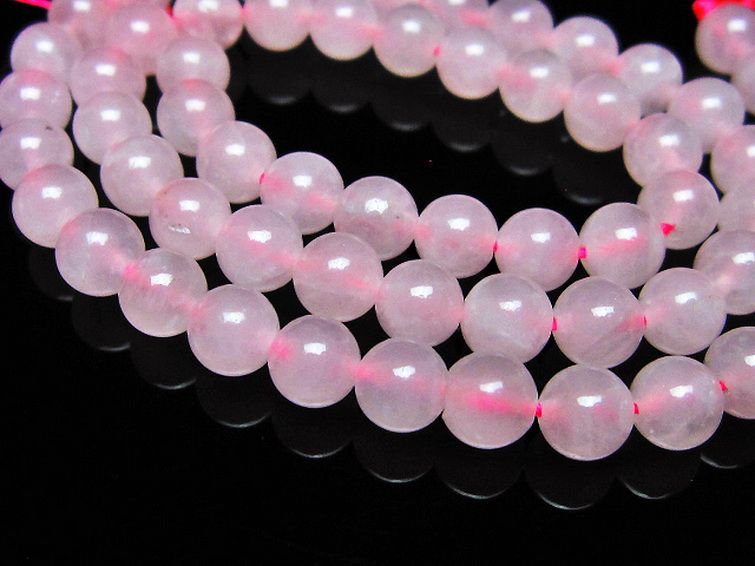 ローズクォーツ 一連 6mm ビーズ [t374-2428] 3枚目