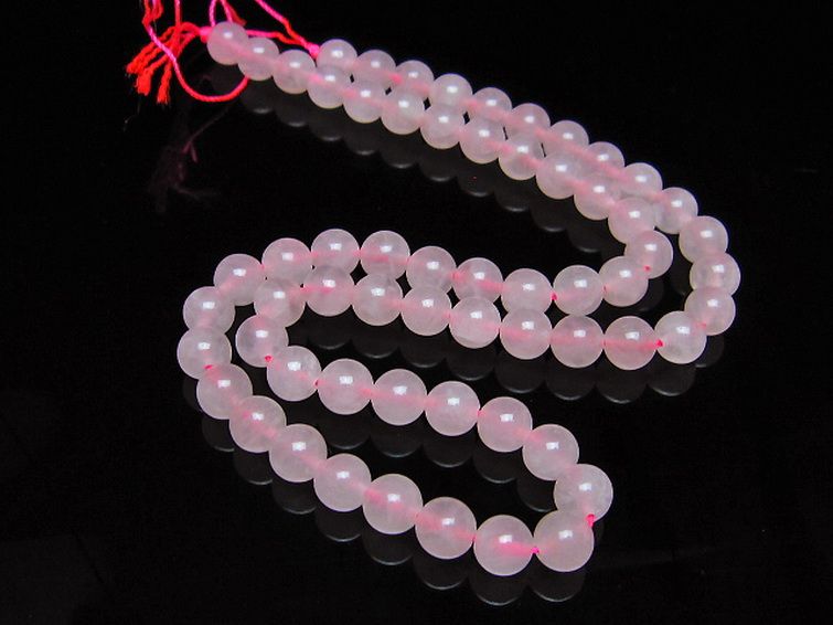 ローズクォーツ 一連 6mm ビーズ [t374-2432] 2枚目