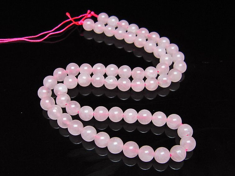 ローズクォーツ 一連 6mm ビーズ [t374-2435] 2枚目