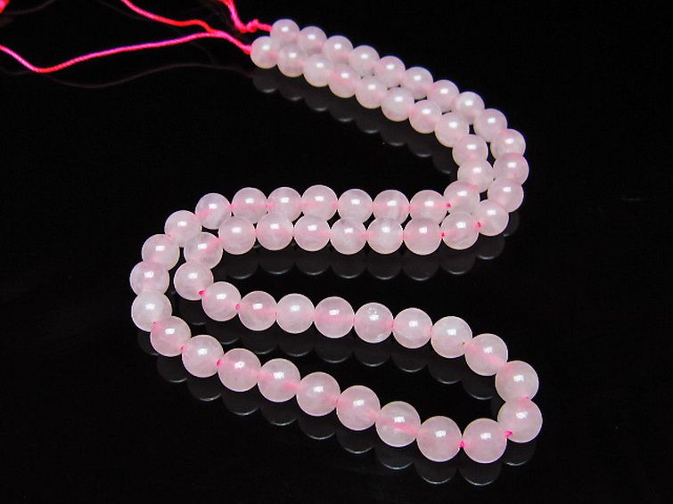 ローズクォーツ 一連 6mm ビーズ [t374-2439] 2枚目