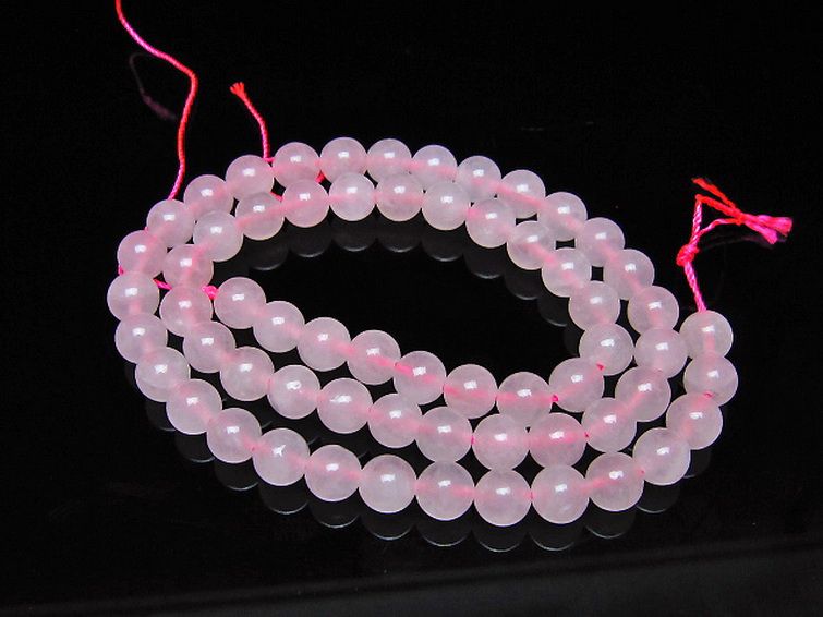 ローズクォーツ 一連 6mm ビーズ [t374-2444] 1枚目