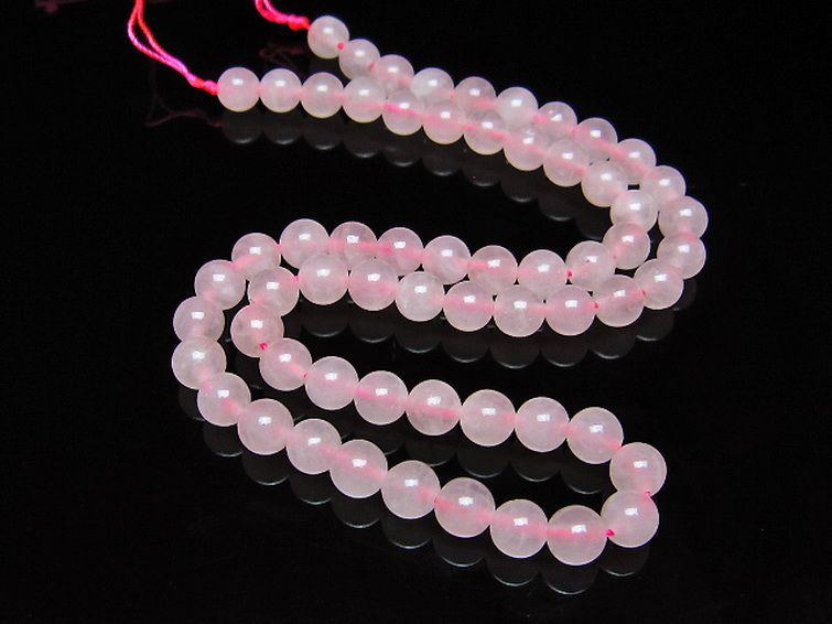 ローズクォーツ 一連 6mm ビーズ [t374-2444] 2枚目