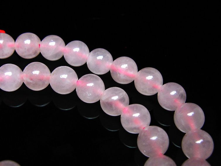 ローズクォーツ 一連 6mm ビーズ [t374-2444] 3枚目