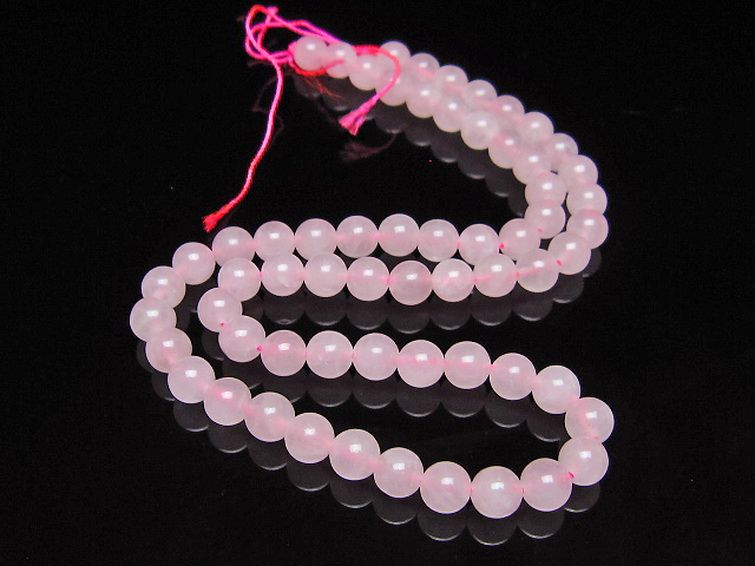 ローズクォーツ 一連 6mm ビーズ [t374-2448] 2枚目