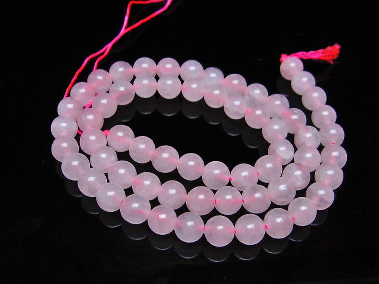 ローズクォーツ 一連 6mm ビーズ [t374-2453] 1枚目