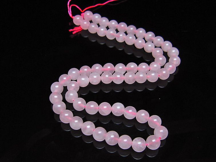 ローズクォーツ 一連 6mm ビーズ [t374-2453] 2枚目
