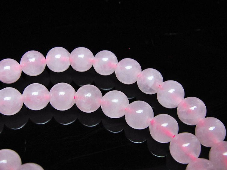 ローズクォーツ 一連 6mm ビーズ [t374-2459] 3枚目