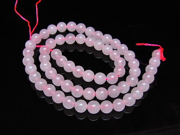 ローズクォーツ 一連 6mm ビーズ [t374-2463] 1枚目