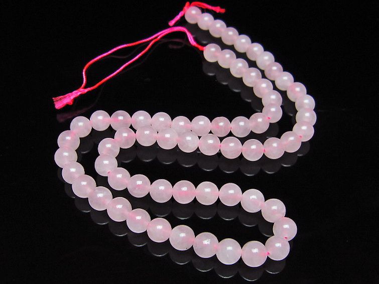 ローズクォーツ 一連 6mm ビーズ [t374-2463] 2枚目