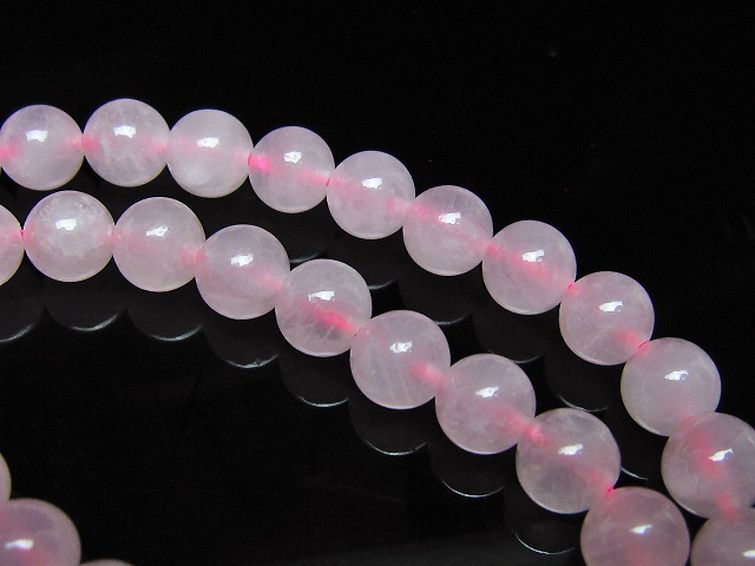 ローズクォーツ 一連 6mm ビーズ [t374-2464] 3枚目