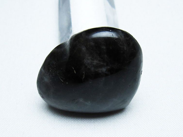 モリオン 純天然 黒水晶 ハート 置物 [t375-4392] 2枚目