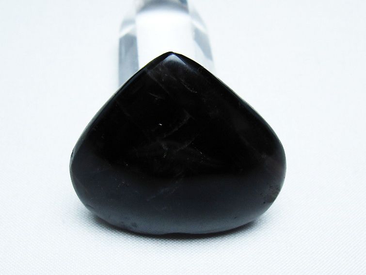 モリオン 純天然 黒水晶 ハート 置物 [t375-4463] 3枚目