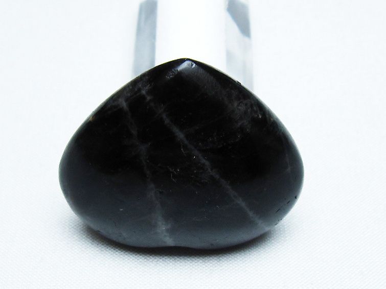 モリオン 純天然 黒水晶 ハート 置物[T375-4493] 3枚目