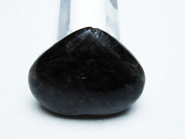 モリオン 純天然 黒水晶 ハート 置物[T375-4494] 3枚目