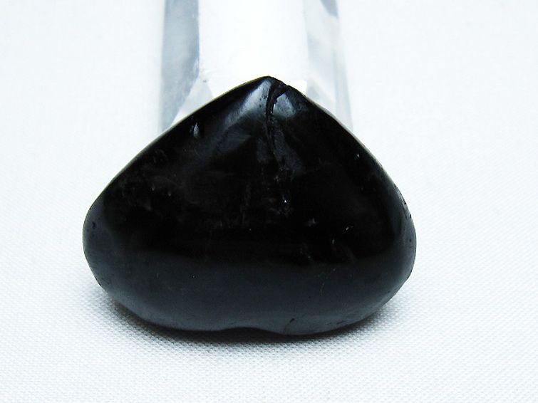 モリオン 純天然 黒水晶 ハート 置物 [t375-4520] 3枚目