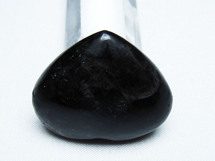 モリオン 純天然 黒水晶 ハート 置物[T375-4529] 3枚目