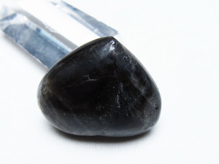 モリオン 純天然 黒水晶 ハート 置物 [t375-4591] 3枚目