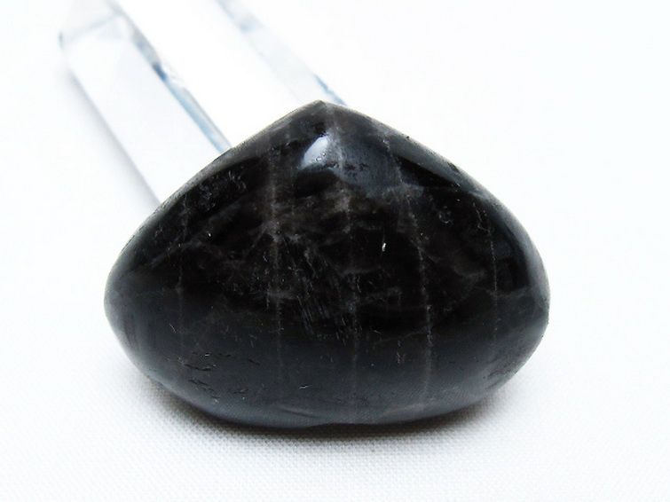 モリオン 純天然 黒水晶 ハート 置物 [t375-4618] 3枚目
