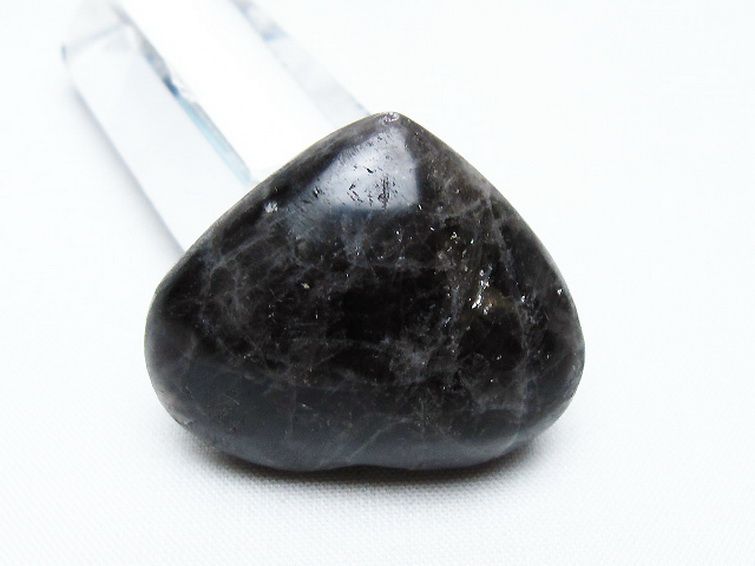 モリオン 純天然 黒水晶 ハート 置物 [t375-4634] 3枚目